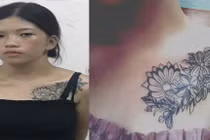 Phá án nhờ hình xăm đặc biệt trên vai của "hot girl" trộm xe máy