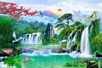 6 mẫu tranh phong thủy cuối năm treo Tết giúp hút tài lộc về nhà