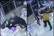 Giáo viên đánh, bóp cổ học sinh ngay trong lớp gây sốc