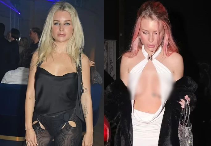 Lottie Moss hở bạo với mốt quần xuyên thấu, khoét xẻ mặc như không