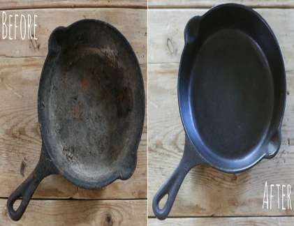 7 bước tân trang chảo cũ cực hiệu quả