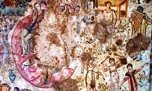 Tìm thấy bức tranh cổ, mô tả chi tiết lạ 1.500 năm trước