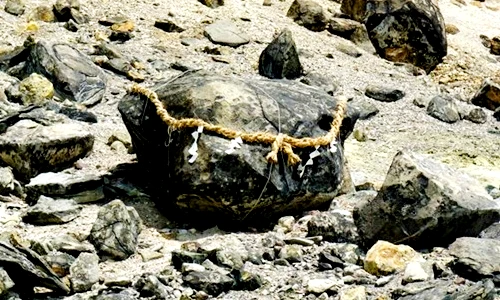 Hòn đá "phong ấn cáo 9 đuôi" bất ngờ tách đôi, người Nhật lo lắng 