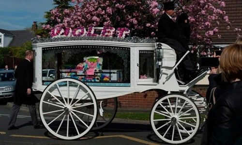 Bé gái can đảm và đám tang màu hồng làm ai cũng rơi lệ