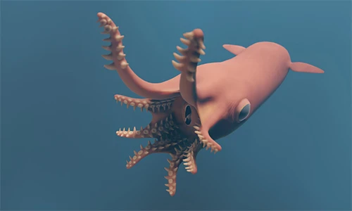 Hé lộ tổ tiên của mực ma cà rồng: Bắt mồi bằng siêu giác hút?