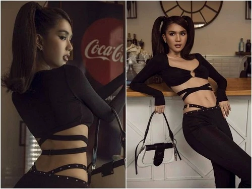 Diện mẫu quần “hư”, Ngọc Trinh hở bạo suýt lộ vòng ba