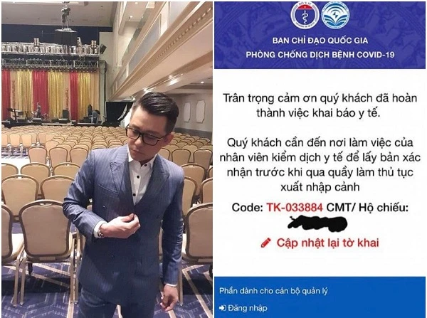 Tuấn Hưng và bạn bè thực hiện khai báo y tế từ Mỹ thế nào?