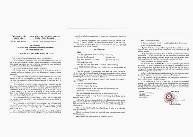 Quyết định xử phạt vi phạm hành chính đối với ông Nguyễn Văn Ký. 13.jpg