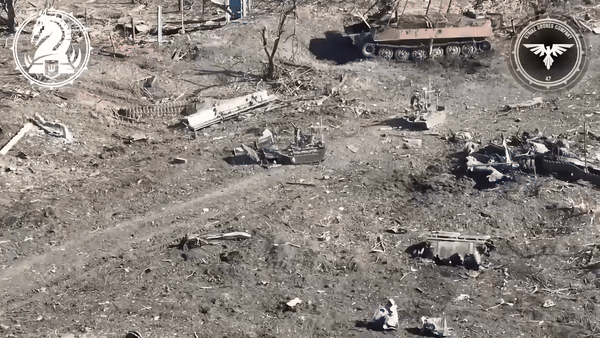 Trong trận đánh này xuất hiện lai phương tiện không người lái mặt đất (UGV) hay còn được biết tới là robot chiến đấu đã được Nga huy động.