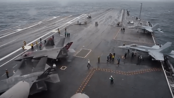 Nhóm tác chiến tàu sân bay USS Dwight D. Eisenhower được cho là bao gồm 8 phi đội máy bay tiêm kích F/A-18E/F, F-35 cũng như các trực thăng tấn công trên biển.