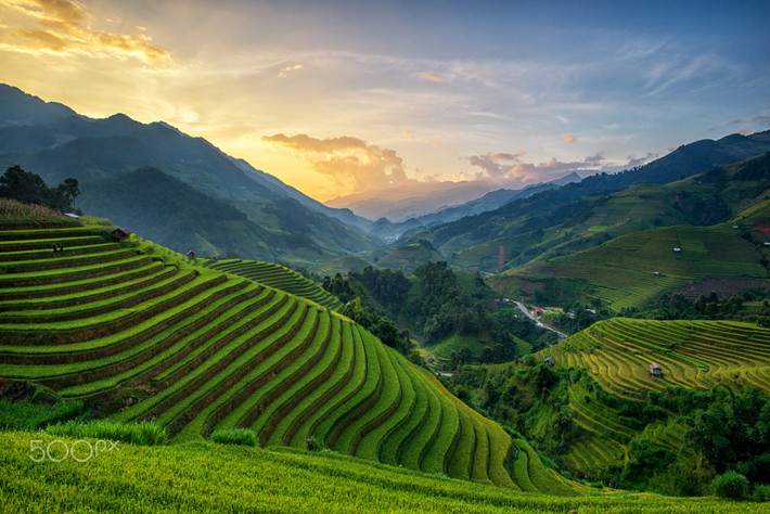 Buổi bình mình vùng sơn cước. Ảnh: Chanwit Whanset / 500px.com.