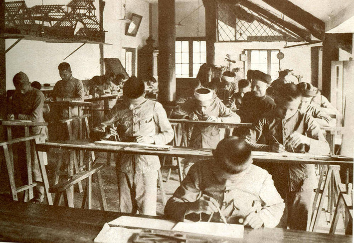 Lớp học ở một trường nghề.