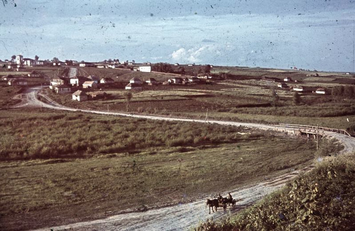 Khung cảnh đồng quê Ukraine.