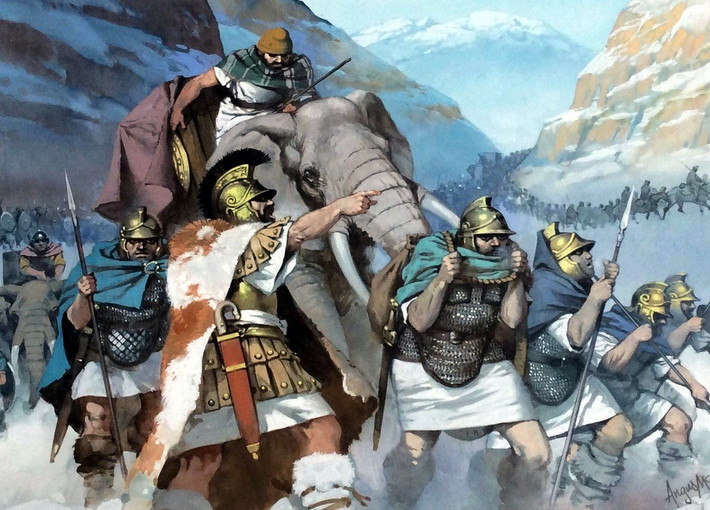 Bệnh tả cũng là nguyên nhân chính gây ra tổn thất cho cuộc hành quân huyền thoại băng qua dãy Alps năm 218 TCN của danh tướng Hannibal trong cuộc Chiến tranh Punic lần thứ hai với người La Mã.