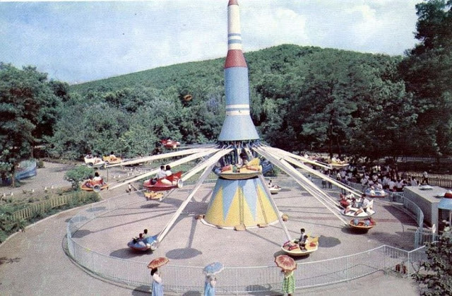 Một hình ảnh khác về khu giải trí Taesongsan. Ảnh: Retro DPRK.