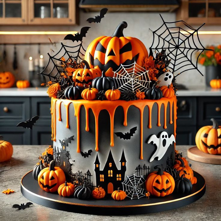 6. Màu sắc của Halloween. Màu cam và đen là hai màu chính của Halloween. Màu cam tượng trưng cho mùa thu và thu hoạch, trong khi màu đen thường liên quan đến cái chết và bí ẩn. Ảnh: Pinterest.