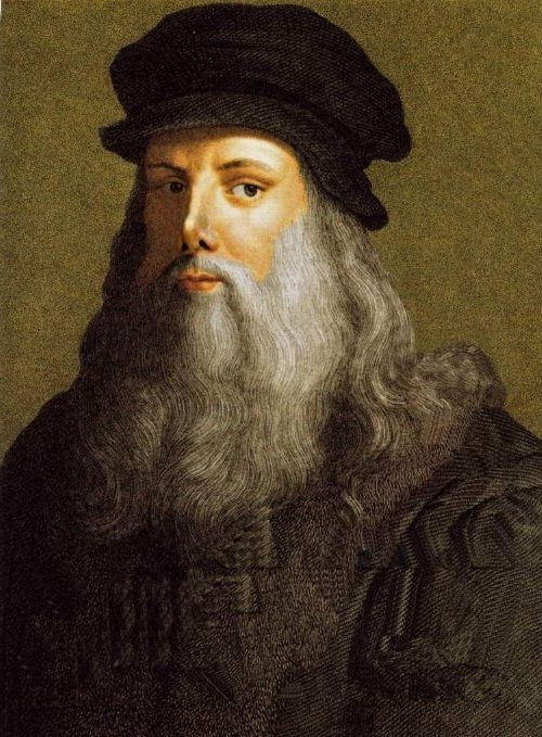 6. Leonardo da Vinci (1452–1519). Da Vinci không chỉ là một họa sĩ xuất sắc mà còn là một nhà khoa học với những phát minh đi trước thời đại như máy bay, tàu ngầm và robot tự động. Những ý tưởng này, ở thời điểm đó, bị coi là quá điên rồ và viễn tưởng. Ảnh: Pinterest.