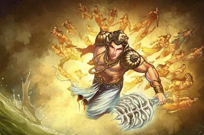 14. Indra – Thần Sấm Sét và Vua của Các Vị Thần. Indra là vị thần sấm sét và mưa, đồng thời là vua của các vị thần (Devas). Ông được coi là người bảo vệ trật tự thế giới và cai trị thiên giới. Trong các văn bản Hindu cổ đại, Indra được miêu tả với sức mạnh hùng mạnh, thường cầm vũ khí vajra (tia chớp). Ảnh: Pinterest.Ảnh: Pinterest.