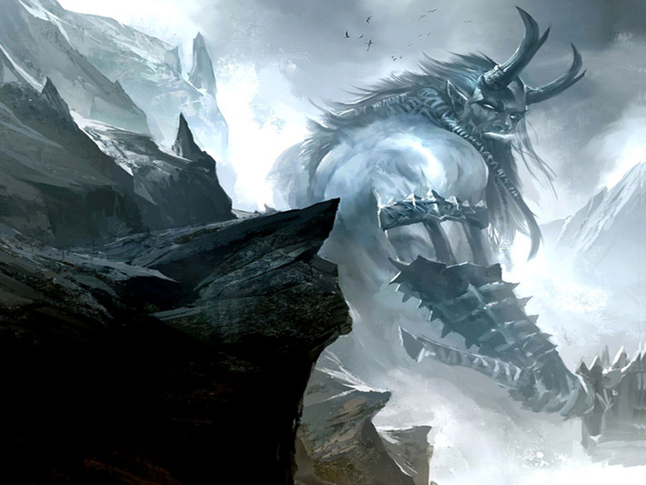 7. Jotnar. Miêu tả: Tộc người khổng lồ sinh sống ở Jotunheim, đại diện cho sự hỗn loạn và sức mạnh tự nhiên hoang dã, thường là đối thủ của các vị thần Aesir. Sức mạnh: Sở hữu sức mạnh khủng khiếp, có thể tạo ra bão tố, động đất và lạnh giá. Ảnh: Pinterest.