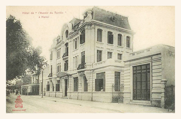 Khách sạn "Tương Lai Bắc Kỳ", trên đường Jules Ferry, nay là tòa soạn báo Hà Nội Mới trên phố Lê Thái Tổ. Ảnh tư liệu.