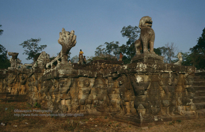 Sân Vua Cùi ở Angkor Thom.