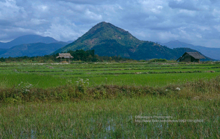 Cảnh quan trên đường từ Đà Lạt đi Phan Rang - Tháp Chàm, Việt Nam năm 1993. Ảnh: Gunter Hartnagel/Flickr.