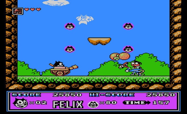 "Felix the Cat" do hãng Hudson Soft phát hành năm 1992 là trò chơi phiêu lưu dựa trên nhân vật hoạt hình chú mèo Felix rất được ưa chuộng.