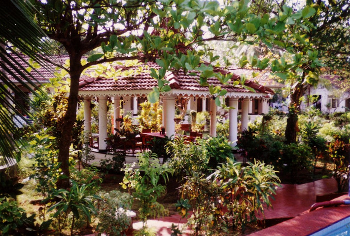 Một góc khu biệt thự người chụp ảnh lưu trú trong chuyến du lịch Sri Lanka.