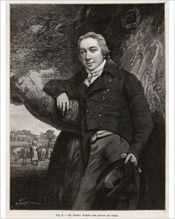 Đó là Edward Jenner, một bác sĩ danh dự trong Hiệp hội y học Hoàng gia London, người đã khẳng định hiệu quả của vắc xin trong phòng bệnh trước khi thế giới biết đến sự tồn tại của virus và vi khuẩn.