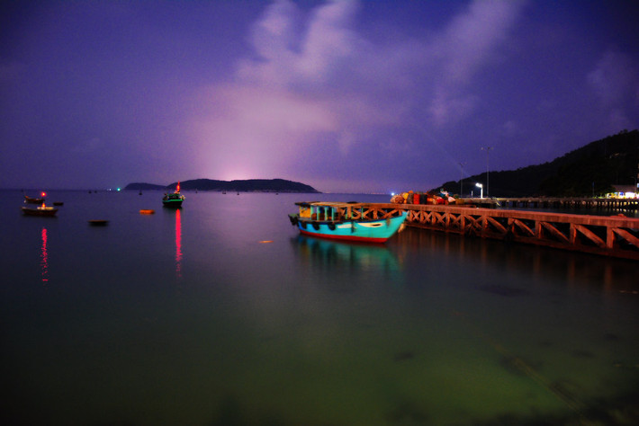 Bến tàu ở Cù Lao Chàm trong buổi chiều tối. Ảnh: Panagiotis Papadopoulos/ Flickr.