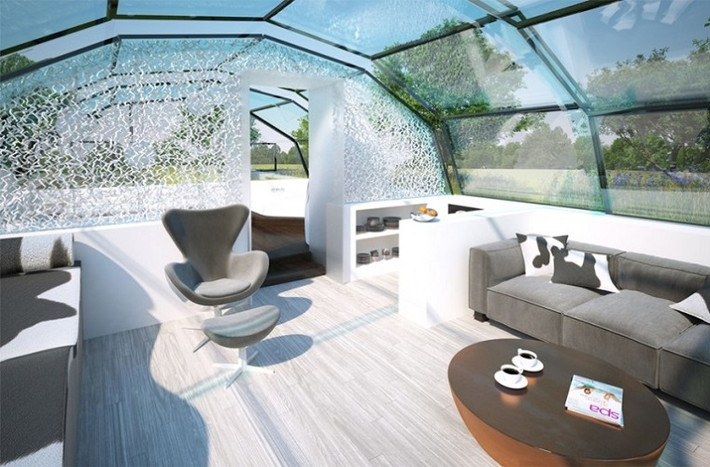 Thiết kế của The Space Photon tối đa hóa lượng ánh sáng ban ngày. Cơ cấu sẽ bao gồm một khung thép và kính tấm, hình thức sẽ giống như ngôi nhà bình thường, khác là xung quanh được bao bọc bới những bức tường thủy tinh.