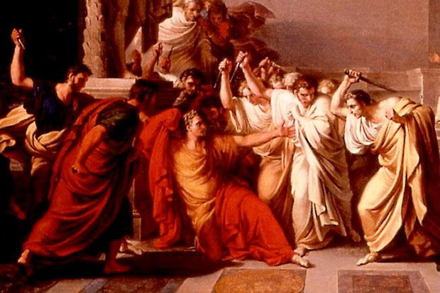 Ngày 15/03/44 TCN, Julius Caesar, nhà cai trị nổi tiếng bậc nhất của đế quốc La Mã đã bị các Nguyên lão sát hại ngay trong một cuộc họp ở đại sảnh cạnh nhà hát Pompey. Sự kiện này đã làm rung chuyển toàn La Mã và đưa quốc gia này bước sang một trang sử mới.