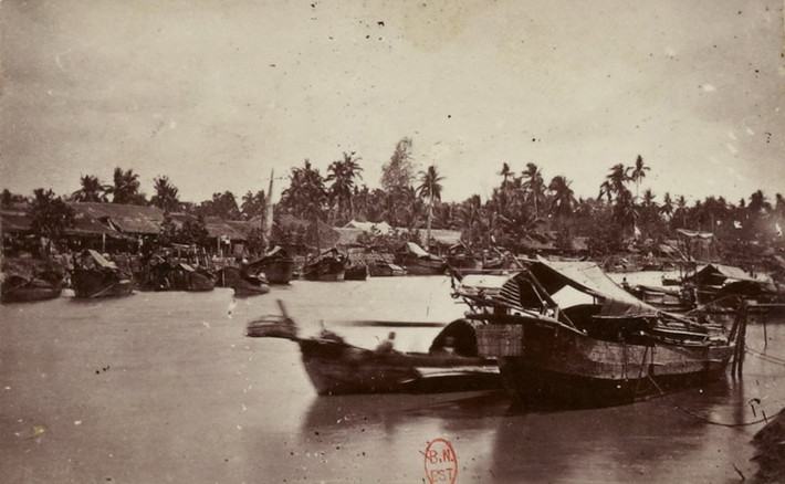 Xóm chài ở Nam Kỳ.