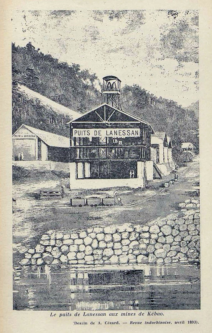 Các nhà xưởng ở khu vực mỏ than Kế Bào, 1893.