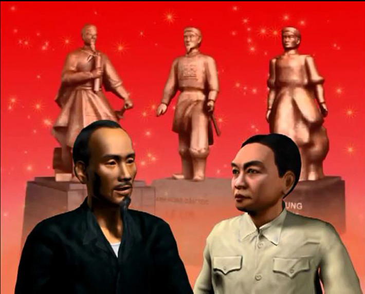 "Quyết định lịch sử" là bộ phim 3D do đạo diễn Bắc Hà kết hợp với Tổng công ty HIPT thực hiện, hoàn thành nhân kỷ niệm 100 năm ngày sinh Đại ướng Võ Nguyên Giáp. Mở đầu bộ phim là hình ảnh Chủ tịch Hồ Chí Minh và Đại tướng Võ Nguyên Giáp bên những người anh hùng dân tộc Trần Hưng Đạo, Lê Lợi, Quang Trung - Nguyễn Huệ.