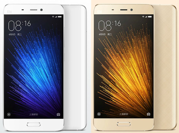 Điện thoại Xiaomi Mi 5 có màn hình 5.15 inch độ phân giải 1080p, màn hình cong với độ sáng tối đa tới 600 nit để cải thiện khả năng chụp ngoài trời và được trang bị vi xử lý Snadpragon 820 bốn lõi cùng với phiên bản phần mềm MIUI 7 dựa trên Android 6.0 (Marshmallow).