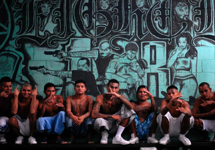 Băng đảng Barrio 18 được thành lập ở Los Angeles, Mỹ vào những năm 1960. Đây là một trong những băng nhóm tập hợp số lượng trẻ vị thành niên lớn nhất nước Mỹ. Barrio 18 có khoảng 35.000 thành viên, nằm rải rác Canada, Mỹ và Trung Mỹ. Cùng nhiều hoạt động bất hợp pháp, Barrio 18 là một trong những mối đe dọa khủng khiếp đang nổi lên trong khu vực này. Ảnh:Alamy.