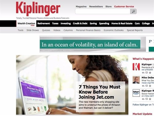 6. Kiplinger. Phiên bản điện tử của tạp chí “Kiplinger’s” cung cấp những bài viết về nhiều chủ đề khác nhau từ hưu trí đến bất động sản và luôn cập nhật cho bạn những tin tức đầu tư mới nhất. Nếu bạn cảm thấy “vất vả” khi đọc những bài báo dài về tiền bạc, Kiplinger sẽ giúp bạn xử lý phiền toái này bằng việc cung cấp thông tin bằng bản chiếu slide và các câu đối.