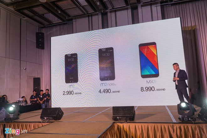 Meizu M2 có giá 2,99 triệu đồng. Đây là model có camera 13 MP giá rẻ nhất thị trường. Mẫu M2 Note cũng có giá cạnh tranh khi được bán ở mức 4,49 triệu đồng. MX5 có giá 8,99 triệu đồng. M2 Notesẽ được bán trực tuyến khoảng 2 tuần qua Lazada. Sau đó, tất cả các sản phẩm của Meizu sẽ được bán tại các đại lý.