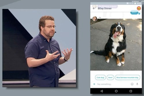 Allo. Ứng dụng chat mới nhất của Google - Allo, sẽ ra mắt cho iOS và Android vào hè này. Ứng dụng này sẽ gợi ý những phản hồi cho tin nhắn văn bản nhận được, và theo thời gian nó có thể điều chỉnh để đưa thêm vào những từ và biểu tượng đặc trưng bạn hay dùng như: “dạ” có thể thành “rõ rồi” hay “OK, lệnh bà”, hay chỉ là ngón cái thể hiện sự đồng ý.