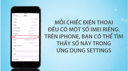1. Xem nhanh số IMEI của điện thoại. Vào Settings (cài đặt) > General (cài đặt chung)> Device information (thông tin thiết bị)
