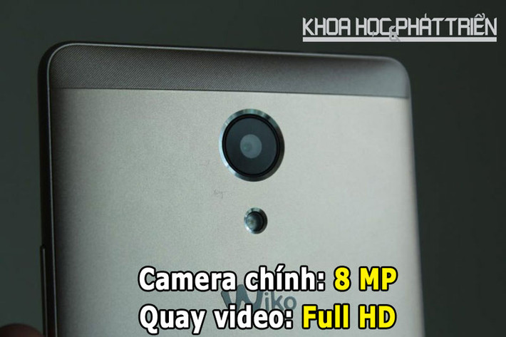 Camera chính của Wiko Robby được trợ sáng bằng đèn flash LED, hỗ trợ nhận diện khuôn mặt, lấy nét tự động.