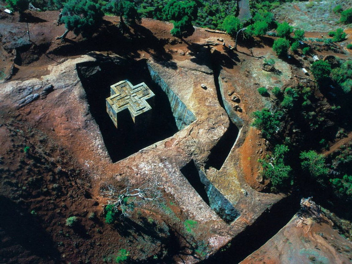Vào năm 1978, quần thể nhà thờ đẻo gọt từ đá ở Lalibela đã được UNESCO công nhận là Di sản thế giới. Ảnh: Internet.