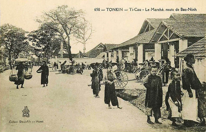 Chợ Thị Cầu của thị xã Bắc Ninh. Ảnh tư liệu.