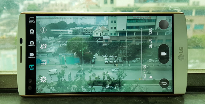 Chế độ video Snap trên LG V10 giúp người dùng tạo một video có độ dài 60s để chia sẻ nhanh lên Internet.