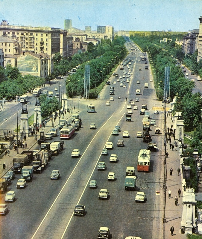 Đường cao tốc Leningradskoye, Moscow thập niên 1960.