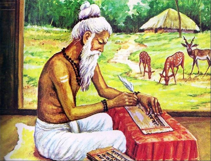 3. Được viết bằng tiếng Phạn cổ. Ngôn ngữ của Upanishad rất cô đọng, thơ ca và biểu tượng, đòi hỏi người đọc phải chiêm nghiệm sâu sắc để thấu hiểu. Ảnh: Pinterest.