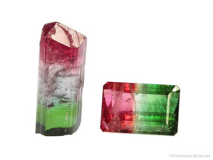 3. Tourmaline dưa hấu có thể thay đổi màu sắc dưới ánh sáng khác nhau. Một số viên đá có khả năng thay đổi sắc độ khi nhìn dưới các nguồn sáng khác nhau, khiến chúng trở nên càng kỳ diệu và cuốn hút. Ảnh: Pinterest.