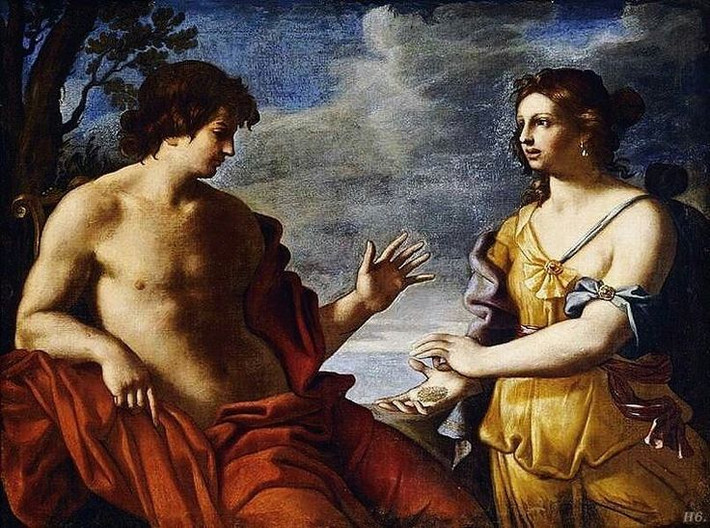 3. Sibyl Cumae là người nổi tiếng nhất. Sibyl Cumae, sống tại Italia, được cho là đã tiên đoán sự ra đời của Đế chế La Mã và dẫn đường cho Aeneas trong thần thoại La Mã. Ảnh: Pinterest.