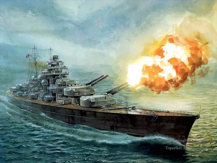 Ngày 24/5/1941, hai con tàu khổng lồ đã giao chiến với nhau ở Bắc Đại Tây Dương, phía Đông Bắc Iceland. Trước đó, hai tàu tuần dương của Anh đã phát hiện ra dấu vết của tàu Bismarck, dẫn đến việc người Anh điều. HMS Hood cùng một số chiến hạm khác đến chặn đánh.